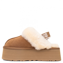 UGG Funkette Suede Platform Chestnut