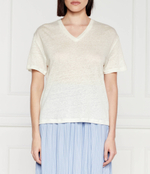 Льняная футболка saeli Sams\u00f8e Sams\u00f8e - экрю(F24100140)