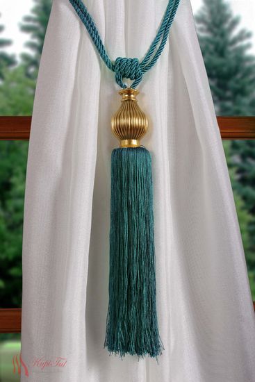 Подхваты-кисти для штор 2шт. бирюзовый