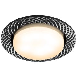 Светильник встраиваемый ЭРА KL 76 AL/BK /1 под лампу GX53 черный | Встраиваемые светильники Для ламп GX53