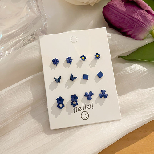 Набор сережек "Navy"