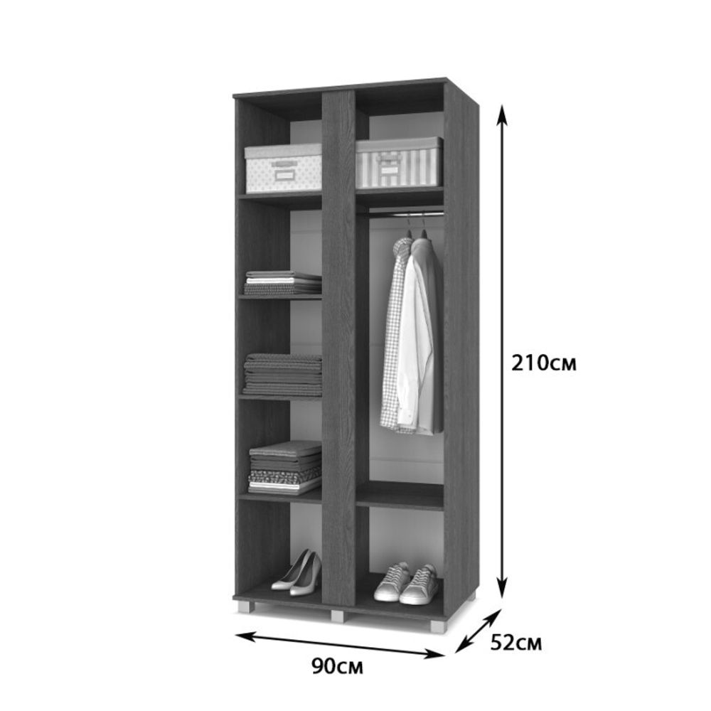 Шкаф двухстворчатый "Пандора" П21, ЛДСП, MODERN, г. Ижевск