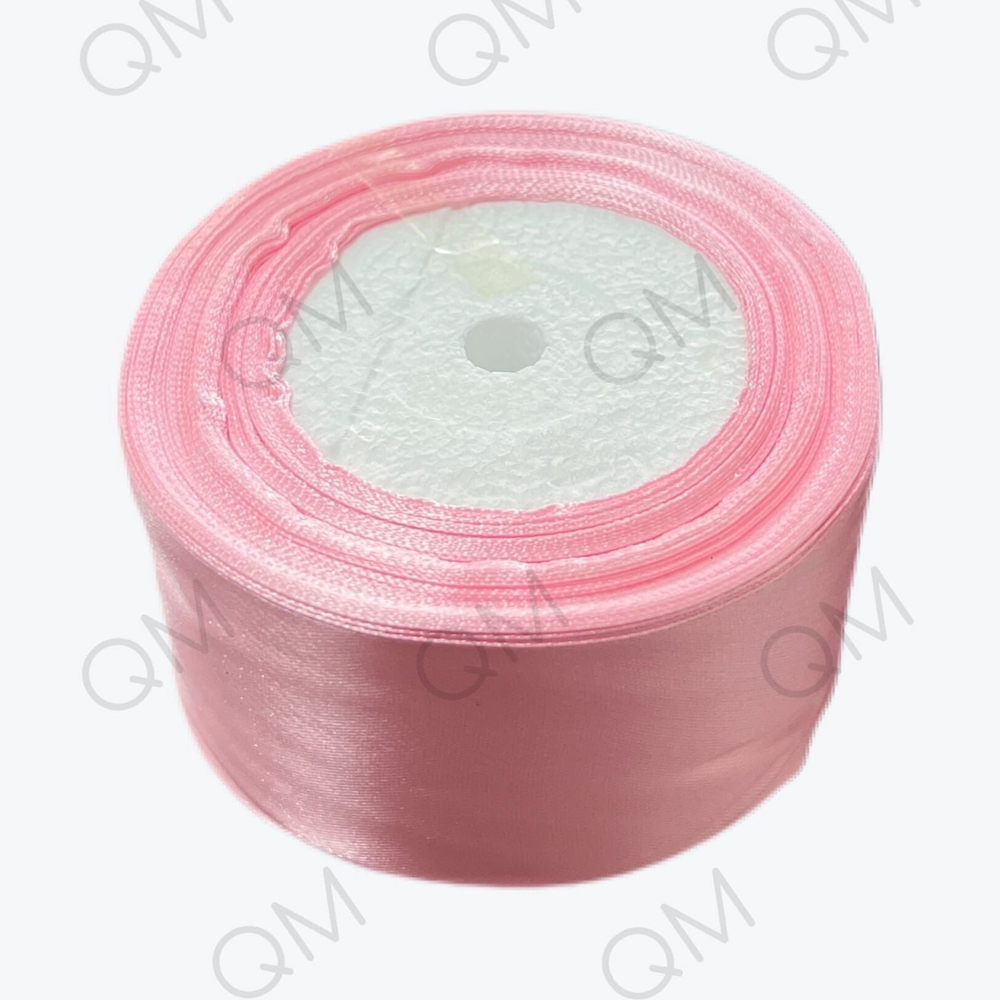Лента атласная 5 см 25 ярдов (розовый) №04
