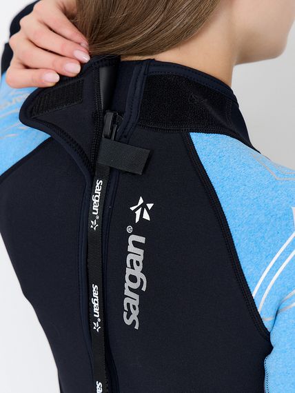 Гидрокостюм Sargan Nero 2.0 Long lady 3 мм черно-голубой
