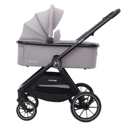 Детская коляска 2 в 1 Ining Baby KR345 Rider Light grey