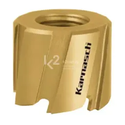 Коронка из быстрорежущей стали Karnasch Mini-Cut Ø6×8 мм, HSS-M2 с покрытием TIN-GOLD, арт. 21.1000-006
