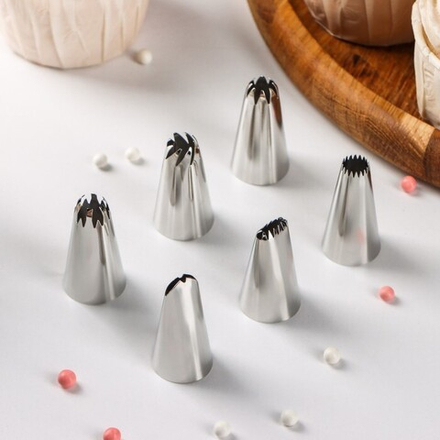 Набор насадок кондитерских d=2 см, 6 шт