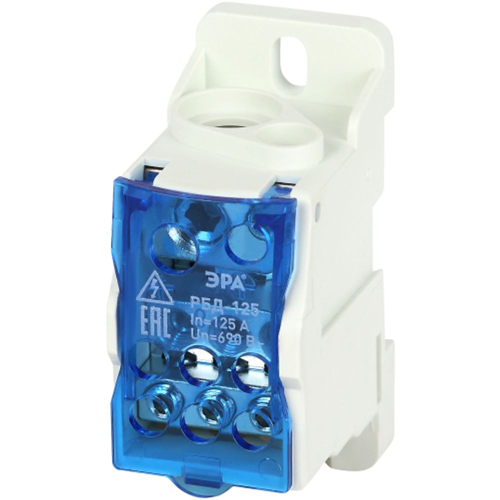 Распределительный блок на DIN-рейку ЭРА NO-122-40 РБД-125А | Блоки распределительные РБД