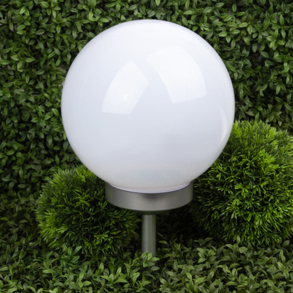 Светильник уличный ЭРА ERASF22-22 садовый на солнечных батареях Шар 25 см | Садовые декоративные светильники