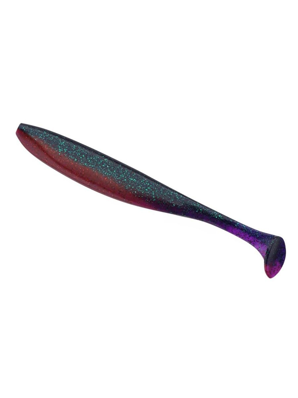 Приманка силиконовая Keitech Easy Shiner 4" PAL #01 Chartreuse Red Flake, 3 упаковки по 7 штук