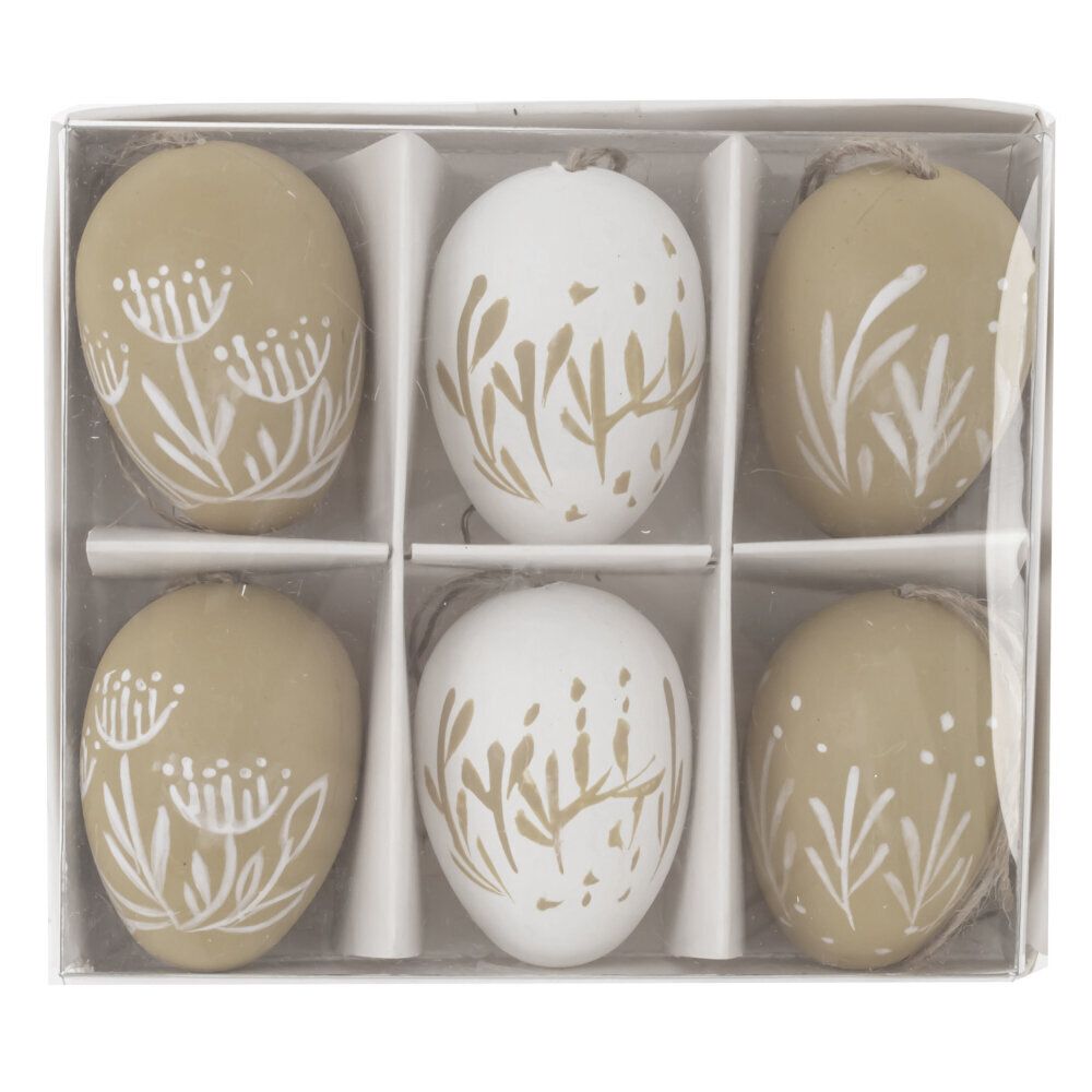 GAEM Набор из 6-ти изделий декоративных подвесных "Яйцо" (3,5*5,5), L15 W13 H5 см