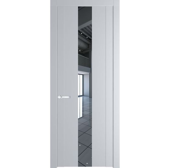 Межкомнатная дверь эмаль Profil Doors 1.9P лайт грей зеркало