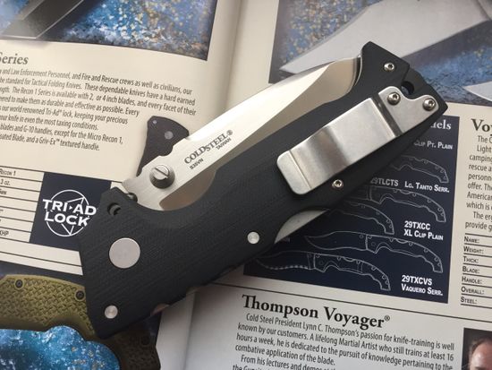 Складной нож Cold Steel 28DD AD-10 c клинком из стали CPM-S35VN, рукоять G10