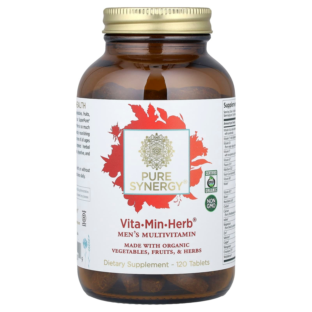 Pure Synergy, Vita-Min-Herb®, мультивитамины для мужчин, 120 таблеток