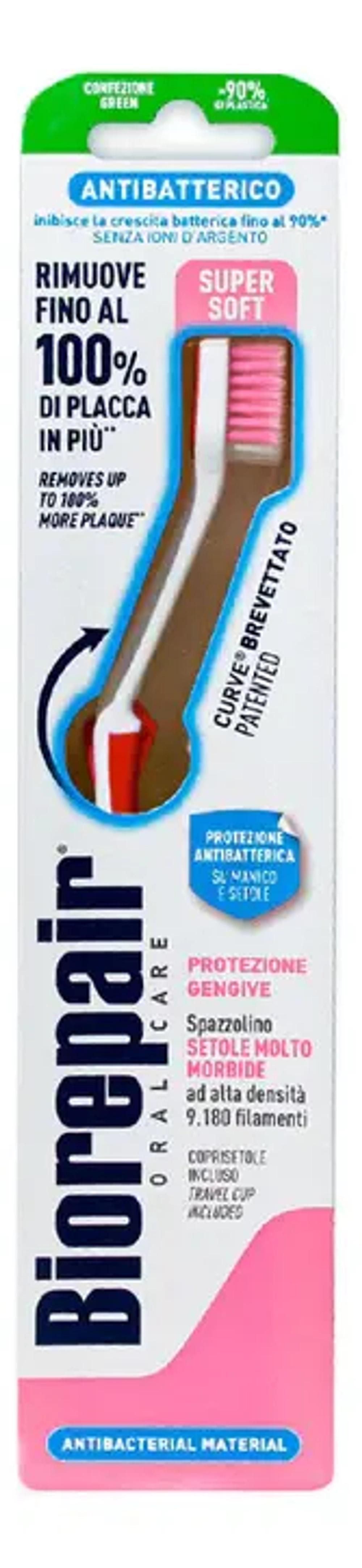 Зубная щетка для защиты десен ультрамягкая BIOREPAIR Curve Protezione Gengive