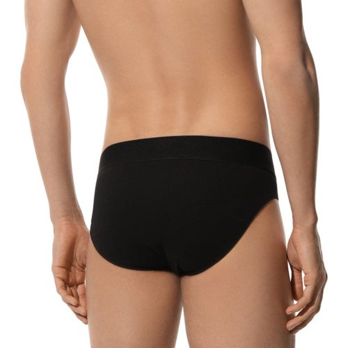 Мужские трусы брифы черные набор 2 в 1 Bikkembergs ELEGANCE BKK1USP10BI/2