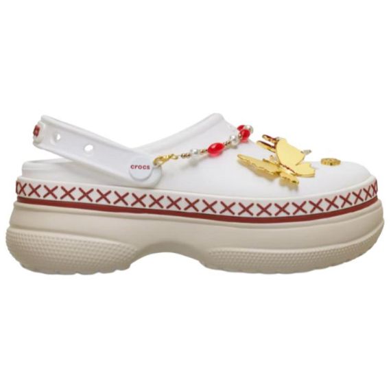 Crocs Stacked Crimson Gallop Clog 'Off White'