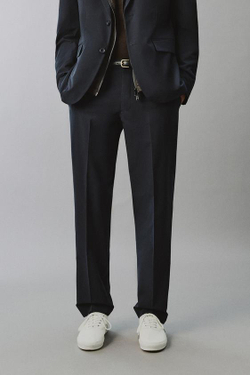 ZARA КОСТЮМНЫЕ БРЮКИ ИЗ ВЫСОКОТЕХНОЛОГИЧНОЙ ТКАНИ NON-IRON, МОРСКОЙ СИНИЙ