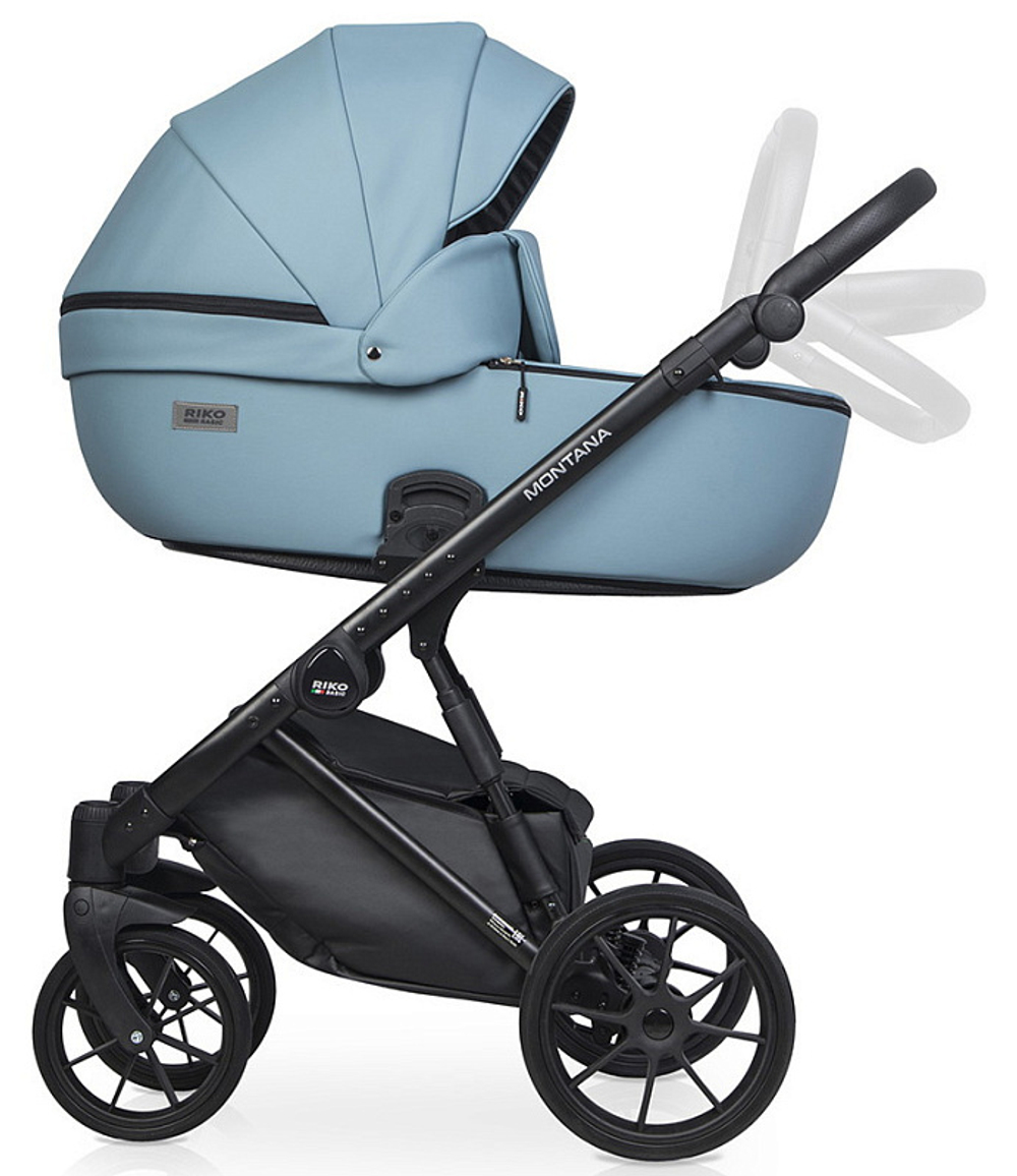Детская коляска Riko Basic Montana Ecco 2 в 1 16 Blue
