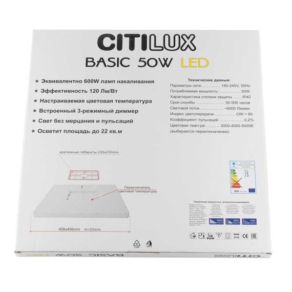 Светильник накладной Citilux Бейсик CL738K502V