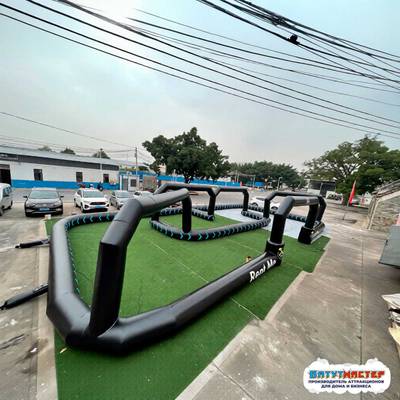 Надувная трасса «Профи-трек» для электромобилей, 20×10×3 м