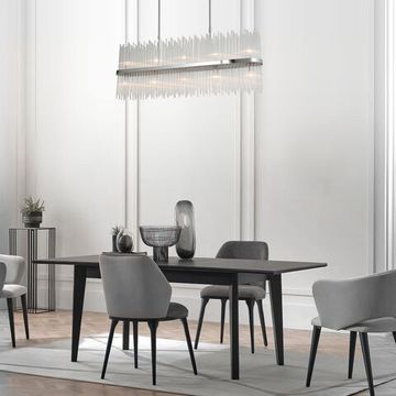 Подвесная люстра со стеклянным рассеивателем 10*Е14 485/10 хром Allure Bogate's