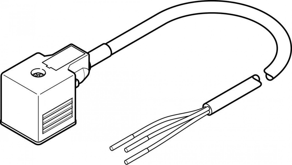 NEBV-A1W3F-P-K-0.6-N-LE3 Соединительный кабель