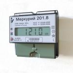 Счетчик Меркурий - 201.8 5/80А 230В ЖК 1 тарифный