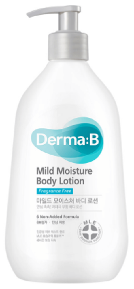 Derma:B Mild Moisture Body Lotion лосьон для тела для чувствительной кожи 400мл