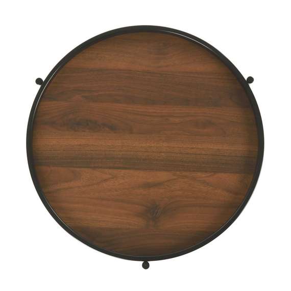 Кофейный стол Padon Ø51х52 см, шпон ореха