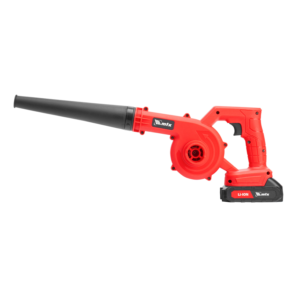 Воздуходувка-пылесос акк. портативная, LB-185, 35 м/с, 170 м3/ч, Li-Ion, 20 В // MTX