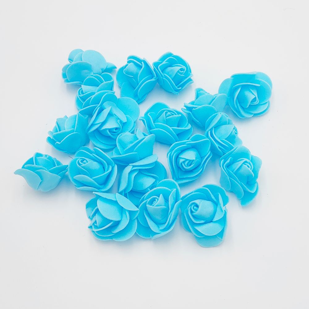 Цветы из фоамирана 35 мм, цвет: 16 голубой