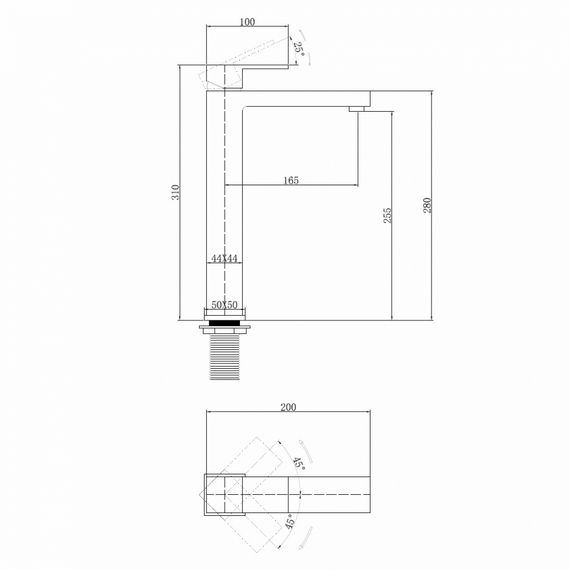 Смеситель ABBER Daheim AF8211W для раковины, белый матовый
