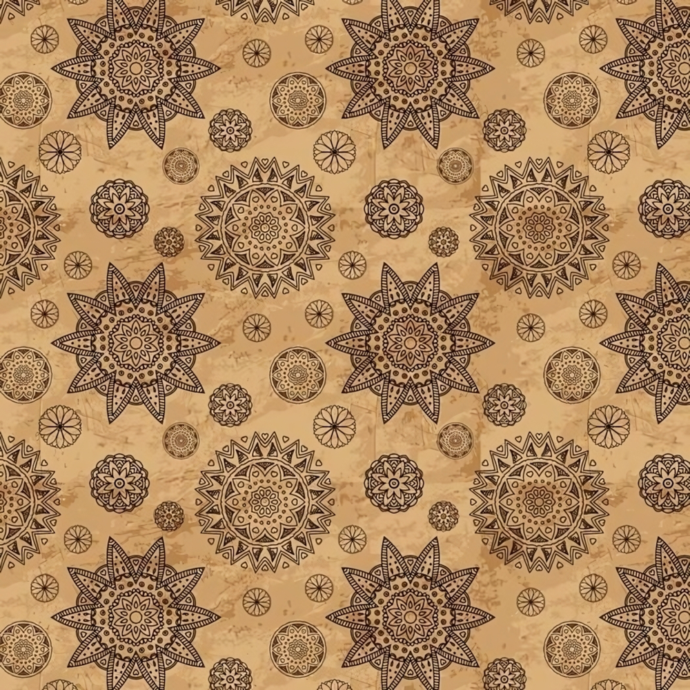 Бумага упаковочная 50х70 см «Орнамент» (1 лист)