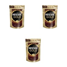 Кофе растворимый Nescafe Gold, пакет, 75 г 3 уп