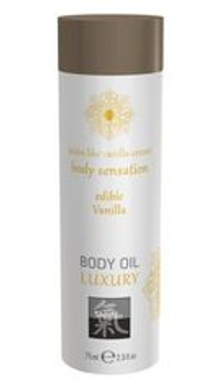 Съедобное массажное масло с ароматом ванили - 75 мл.