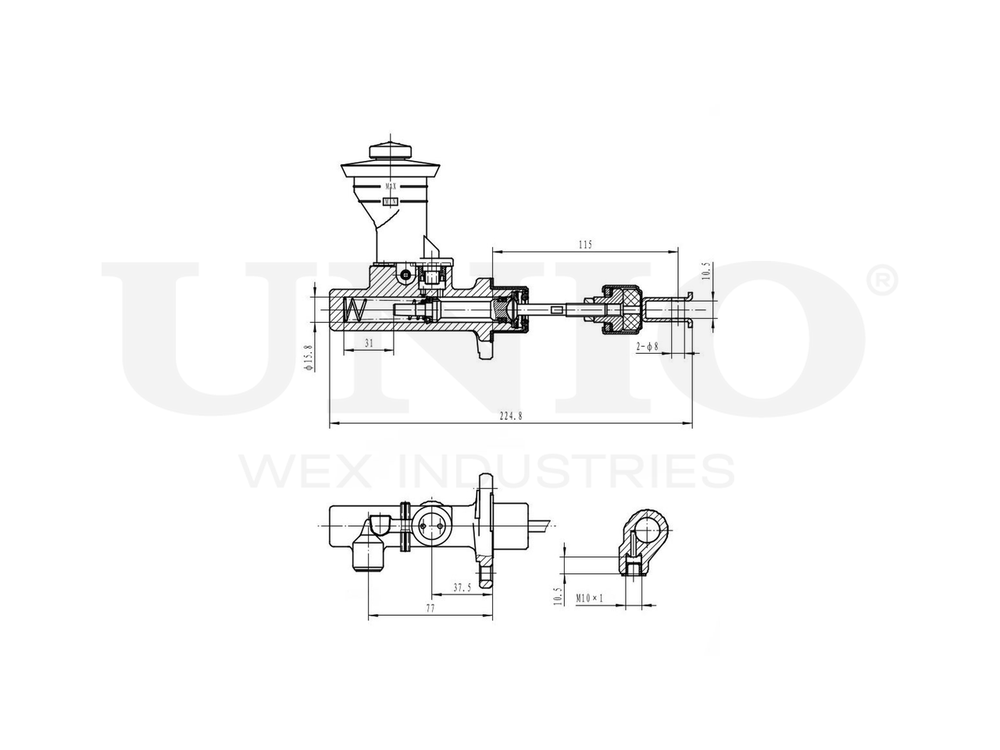 Цилиндр сцепления главный UNIO BRC-10005