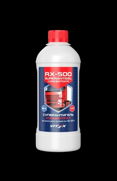 Присадка в топливо /дизель/ 500 мл (депрессорная)  Супер Антигель RX-500  (VITEX)