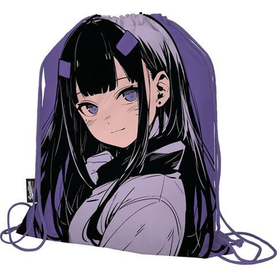 Мешок для обуви 48х38х1см фиолетовый "Аниме" (Академия Групп)