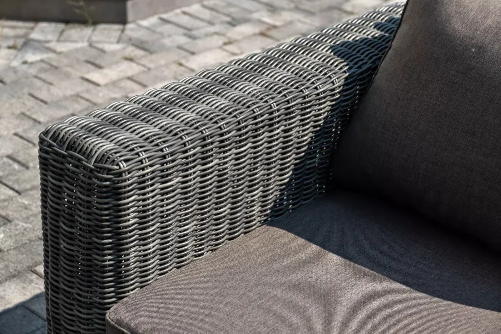 "Боно" лаунж-зона из искусственного ротанга, цвет графит