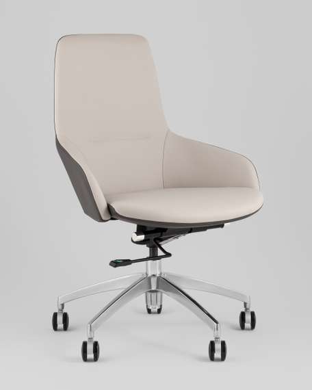 Кресло офисное TopChairs Soulo светло-серый, серый