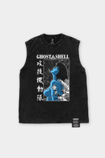 Майка SHMOT "GHOST IN THE SHELL" GARMENT DYE Черный