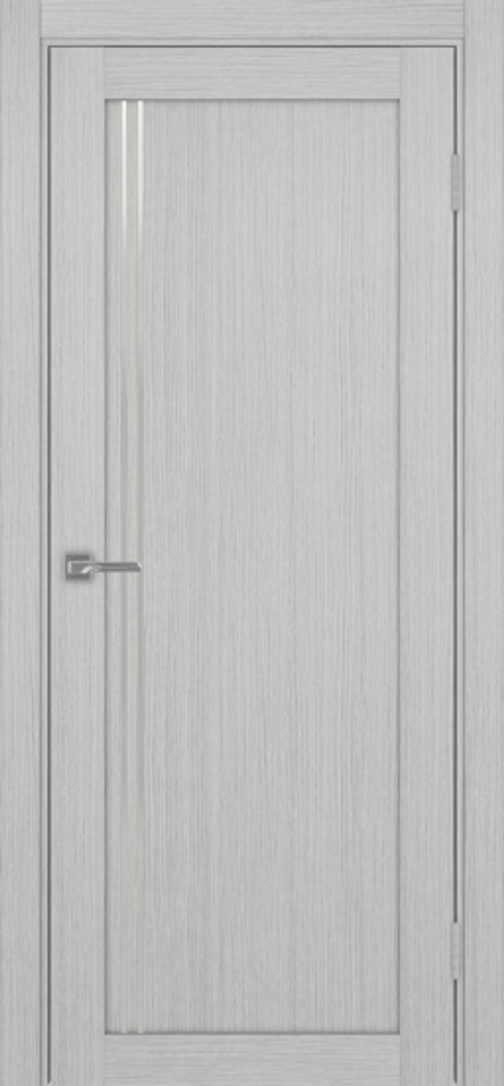 Межкомнатная дверь Optima Porte ТУРИН 566АППSC.111 Молдинг AL мат.хром