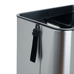 Ведро мусорное с ёршиком, сенсорное, внутр ведро, туалетная бумага, JAH-534, 7л (серебряный)
