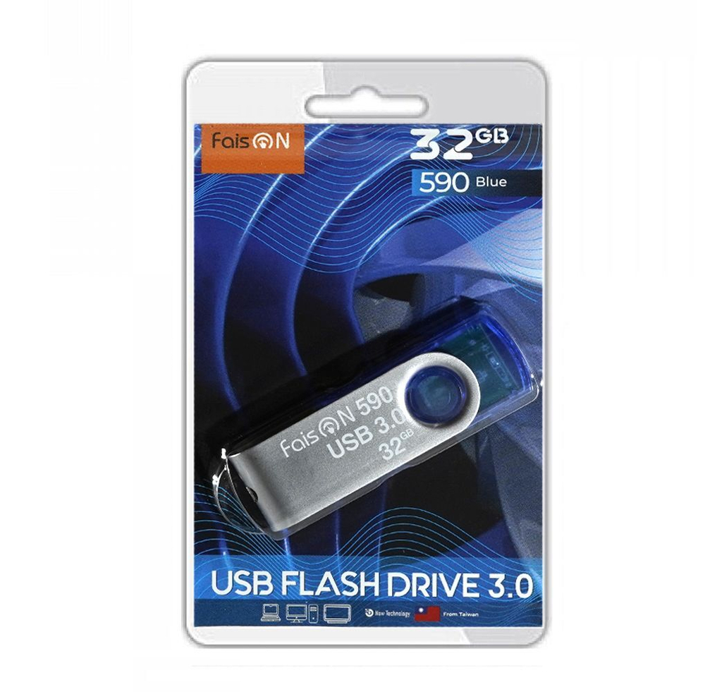USB Флешка 32GB Faison 590, USB 3.0, синяя