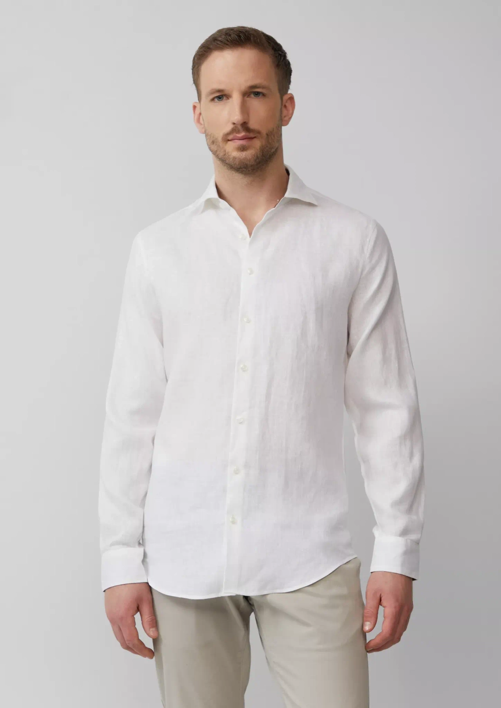 Классическая льняная рубашка s.Oliver Black Label