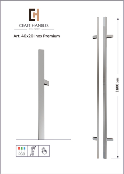 Арт. 40x20 Inox Premium