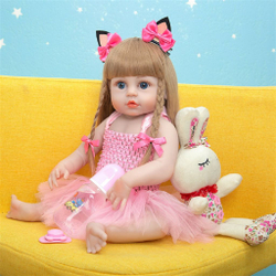 Кукла Реборн виниловая 48см в пакете (FA-063)