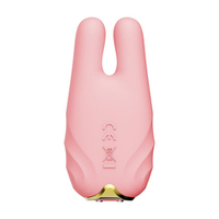 Розовые виброзажимы на соски с пультом ДУ и управлением через приложение Zalo Nave Vibrating Nipple Clamps Coral Pink