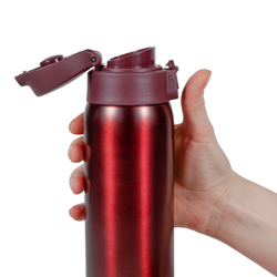 Термокружка Relaxika 701 (0,48 литра), бордовая